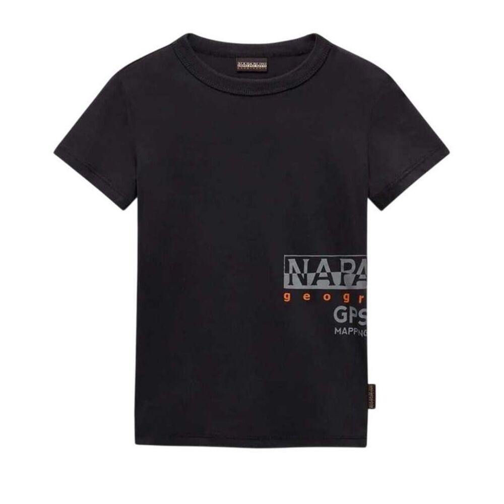 Napapijri Childrens/Kids Eiger Crew Neck Regular T-Shirt / Black